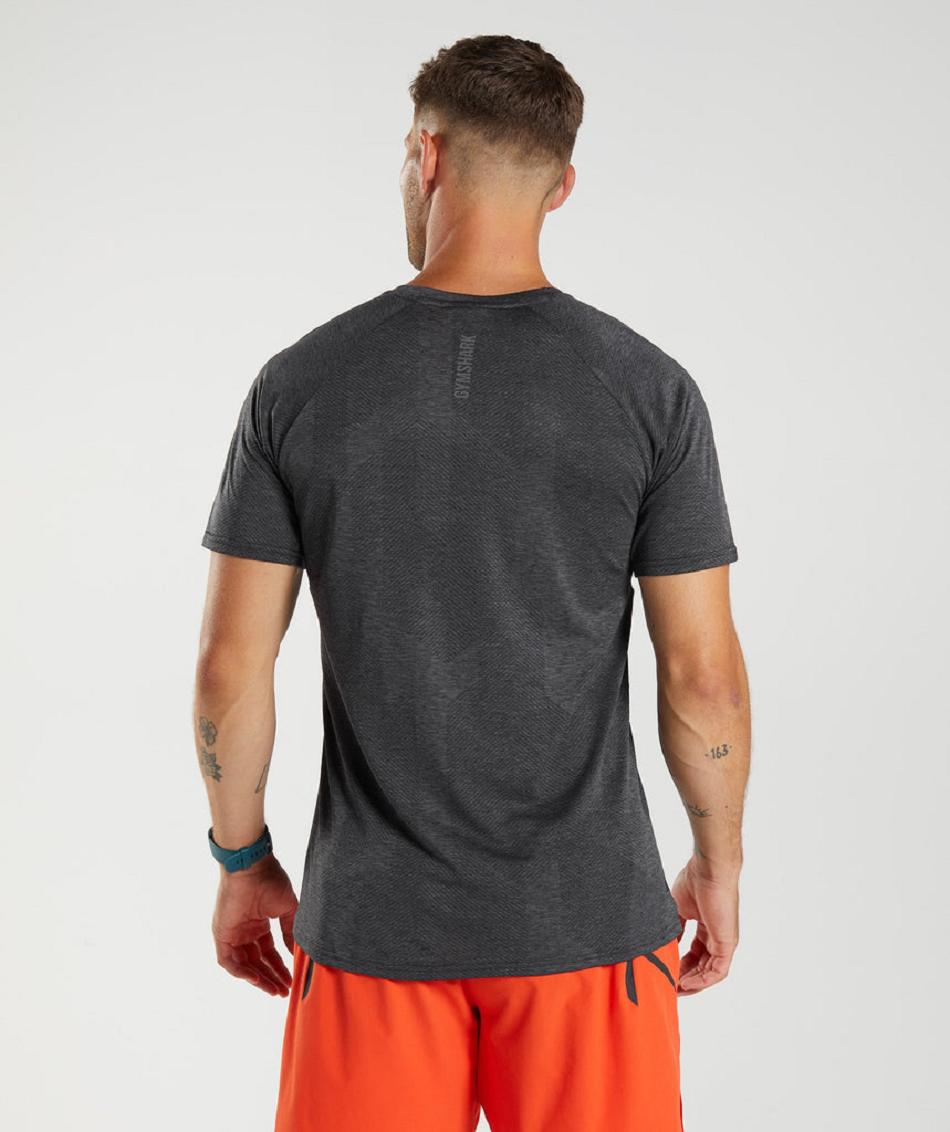 T Shirts Gymshark Apex Hombre Negras Gris | CO 3331PJJ